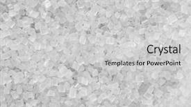  Presentation with crystal sugar - Theme consisting of close-up of crystal sugar background and a light gray colored foreground