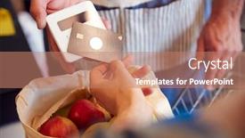  Presentation with organic - Beautiful slide set featuring credit agricole - close up of customer backdrop and a coral colored foreground