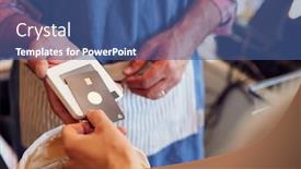  Presentation with organic - Presentation design with credit agricole - close up of customer background and a ocean colored foreground