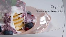  Presentation with sweet - Presentation having close-up-of-delicious-sweet background and a light gray colored foreground