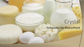  Presentation with dairy products - Amazing theme having close-up-of-different-dairy backdrop and a soft green colored foreground