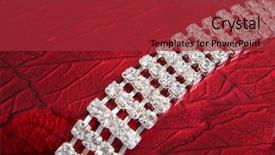  Presentation with babbling brook beautiful reflections - PPT theme featuring close up of dimond necklace background and a red colored foreground