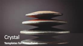  Presentation with discus throw - PPT theme with close up of discuses background and a dark gray colored foreground