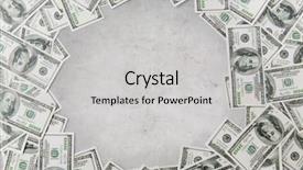  Presentation with life saving - Presentation theme having close up of dollar money background and a light gray colored foreground