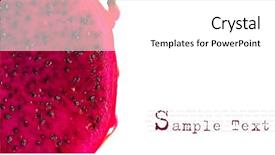  Presentation with dragon fruit - Colorful slide set enhanced with close up of dragon fruit backdrop and a white colored foreground