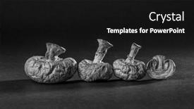  Presentation with dried food - Slide deck enhanced with close-up-of-dried-buttun background and a black colored foreground