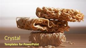  Presentation with dried food - Colorful presentation theme enhanced with close-up-of-dried-food backdrop and a tawny brown colored foreground