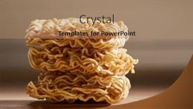  Presentation with instant noodle - Beautiful presentation featuring close-up-of-dried-food backdrop and a  colored foreground