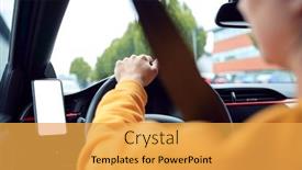  Presentation with green screen - Slide set consisting of close-up-of-driver background and a yellow colored foreground