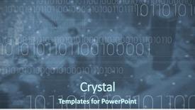  Presentation with processor - Beautiful PPT theme featuring medical statistics reseaarch - close-up of electronic circuit board backdrop and a ocean colored foreground