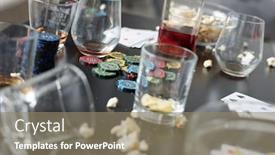  Presentation with poker chips - Audience pleasing presentation theme consisting of close-up-of-empty-dirty backdrop and a coral colored foreground