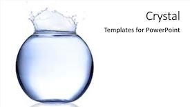  Presentation with fish aquarium - Cool new presentation theme with close up of empty fish backdrop and a white colored foreground