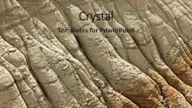  Presentation with soil eroded - PPT theme with close up of eroded soil background and a coral colored foreground