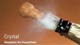  Presentation with explosion - Slide set with close-up-of-explosion background and a coral colored foreground