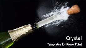  Presentation with explosion - Audience pleasing slides consisting of close-up-of-explosion backdrop and a black colored foreground