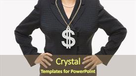  Presentation with dollar sign - PPT theme with close-up-of-filipino-middle background and a violet colored foreground