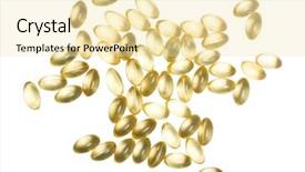  Presentation with close up pouring oil - Presentation having close-up of fish oil background and a  colored foreground