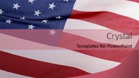  Presentation with memorial day - Theme having close-up-of-flag background and a coral colored foreground