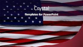  Presentation with memorial day - Slide set featuring close-up-of-flag background and a  colored foreground