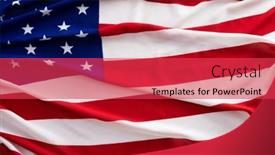  Presentation with memorial day - PPT layouts consisting of close-up-of-flag background and a  colored foreground