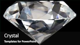  Presentation with diamond - Colorful theme enhanced with close-up of flawless diamond backdrop and a black colored foreground