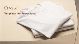  Presentation with fabric - Presentation featuring close-up-of-folded-white and a cream colored foreground