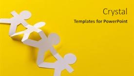  Presentation with humanitarian - PPT layouts having close-up-of-four-paper background and a light gray colored foreground