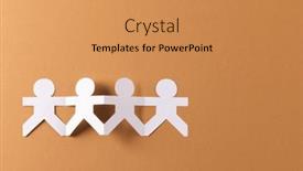  Presentation with humanitarian - Presentation enhanced with close-up-of-four-paper background and a coral colored foreground