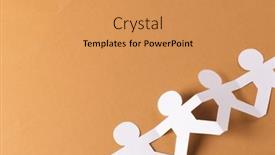  Presentation with humanitarian - Slide set featuring close-up-of-four-paper background and a yellow colored foreground