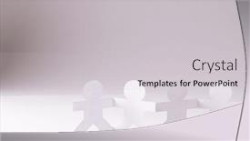  Presentation with humanitarian - Slides enhanced with close-up-of-four-paper background and a light gray colored foreground