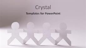  Presentation with humanitarian - Presentation with close-up-of-four-paper background and a light gray colored foreground