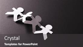  Presentation with humanitarian - Presentation design enhanced with close-up-of-four-paper background and a dark gray colored foreground