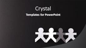  Presentation with humanitarian - Slide deck with close-up-of-four-paper background and a dark gray colored foreground