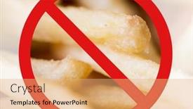  Presentation with french fries - Colorful presentation enhanced with close-up-of-french-fries backdrop and a coral colored foreground