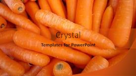  Presentation with carrots - Colorful PPT layouts enhanced with close-up of fresh carrots background backdrop and a gold colored foreground