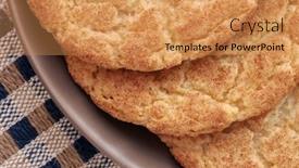  Presentation with cookies - Cool new theme with close-up-of-freshly-baked backdrop and a coral colored foreground