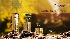  Presentation with garbage - Cool new slide set with close-up of garbage backdrop and a gold colored foreground