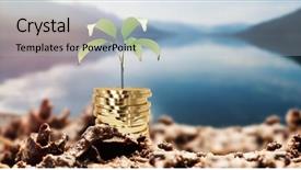  Presentation with garbage - Presentation design featuring close-up of garbage background and a  colored foreground