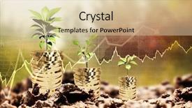  Presentation with shares - Colorful presentation theme enhanced with close-up of garbage backdrop and a lemonade colored foreground