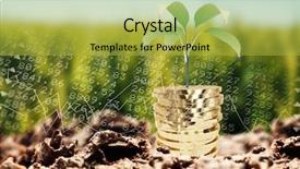  Presentation with shares - PPT layouts featuring close-up of garbage background and a yellow colored foreground