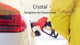  Presentation with gas - Colorful theme enhanced with close up of gas gun backdrop and a yellow colored foreground