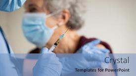  Presentation with surgical nurse - Colorful theme enhanced with close-up-of-general-practitioner backdrop and a light blue colored foreground