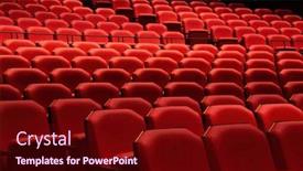  Presentation with theater - Presentation featuring close-up-of-generic-red background and a wine colored foreground