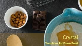  Presentation with gingerbread - Beautiful presentation theme featuring close-up-of-gingerbread-cookies backdrop and a tawny brown colored foreground