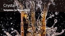  Presentation with whisky - Amazing theme having close-up-of-glass backdrop and a wine colored foreground