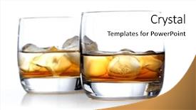  Presentation with whisky - Presentation design enhanced with close-up of glass background and a white colored foreground