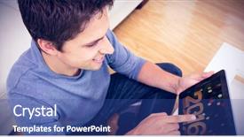  Presentation with apple tree golden - Beautiful PPT layouts featuring close-up of golden 2016 backdrop and a ocean colored foreground