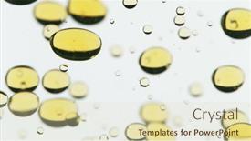  Presentation with oil - Beautiful slide deck featuring close-up-of-golden-oil backdrop and a soft green colored foreground