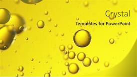  Presentation with oil - Colorful slide deck enhanced with close-up-of-golden-oil backdrop and a yellow colored foreground