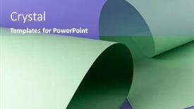  Presentation with green paper texture - Theme consisting of close-up-of-green-paper background and a light blue colored foreground